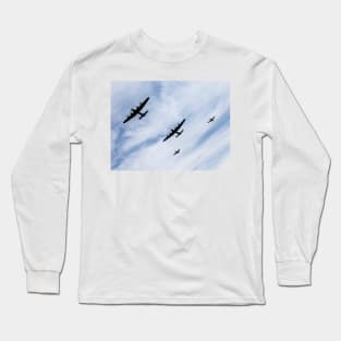 RAF Lancasters and Spitfires Long Sleeve T-Shirt